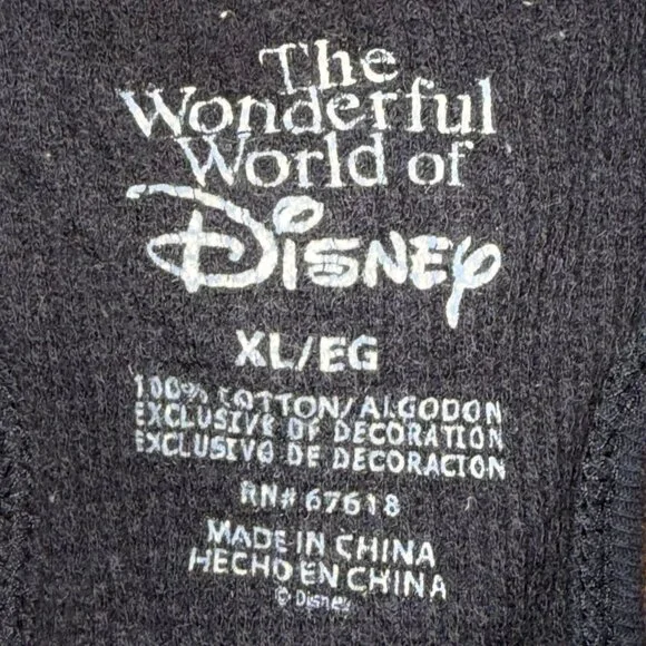 Disney Tinker Bell Purple & Black Pajama Set Women's XL - Picture 5 of 9